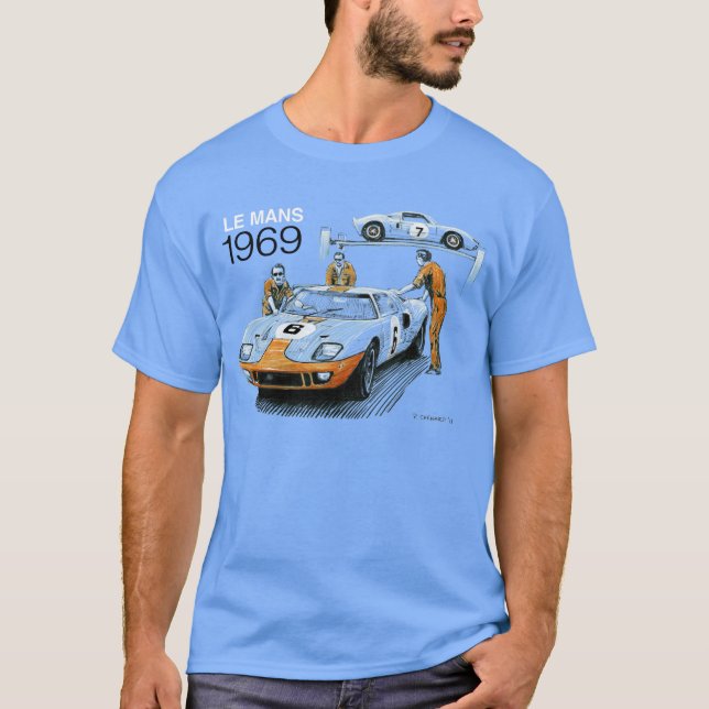 GT40s in Le Mans 1969 T-Shirt (Vorderseite)