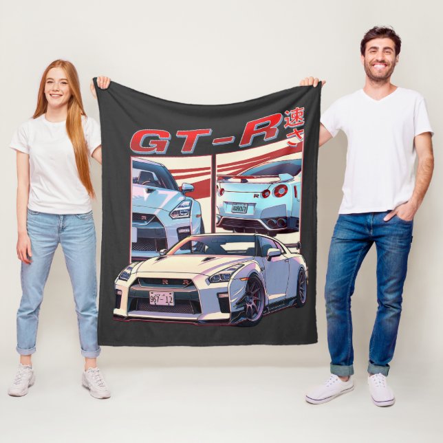 GT-R STREET LEGEND FLEECEDECKE (Beispiel)