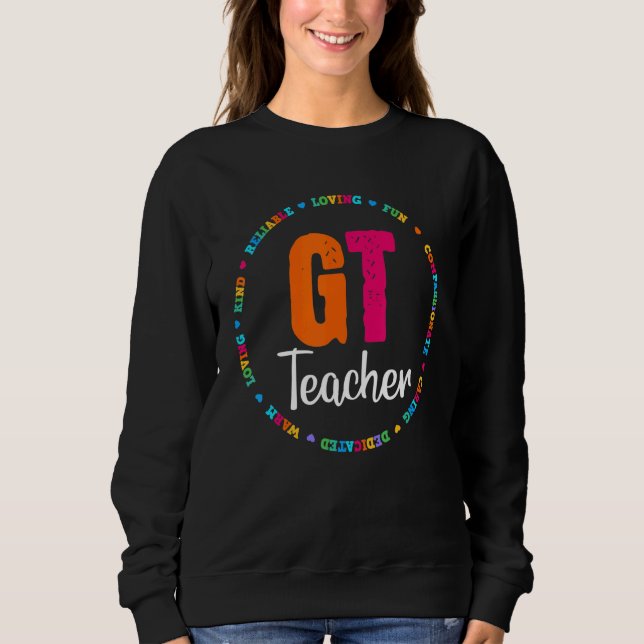 Gt Teacher Ed Bildung Team Student School Speciali Sweatshirt (Vorderseite)