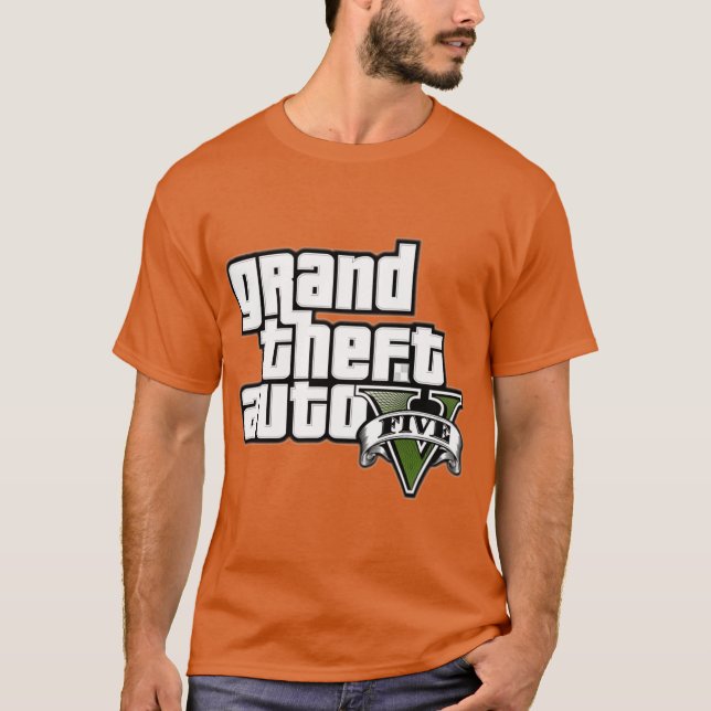 GTA5LOGOCLASSICTSHIRTCOPY retro T-Shirt (Vorderseite)