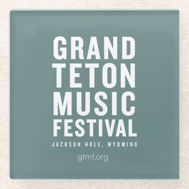 GTMF-Logo-Untersetzer Glasuntersetzer (Vorderseite)
