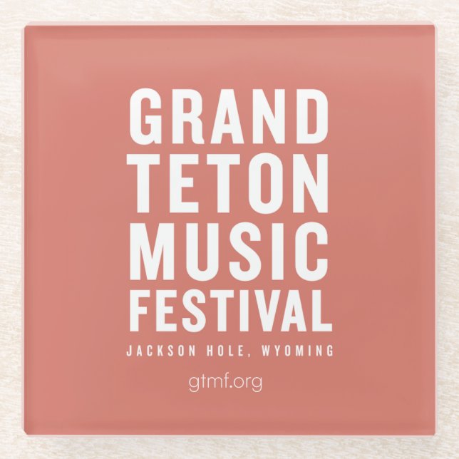 GTMF-Logo-Untersetzer Glasuntersetzer (Vorderseite)