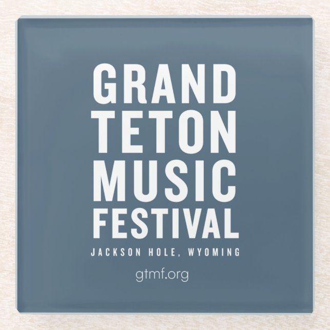 GTMF-Logo-Untersetzer Glasuntersetzer (Vorderseite)