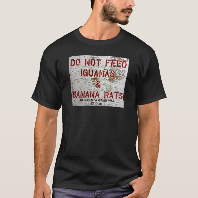 GTMO Füttre keine Iguanas und Bananenstämme - Guan T-Shirt (Vorderseite)