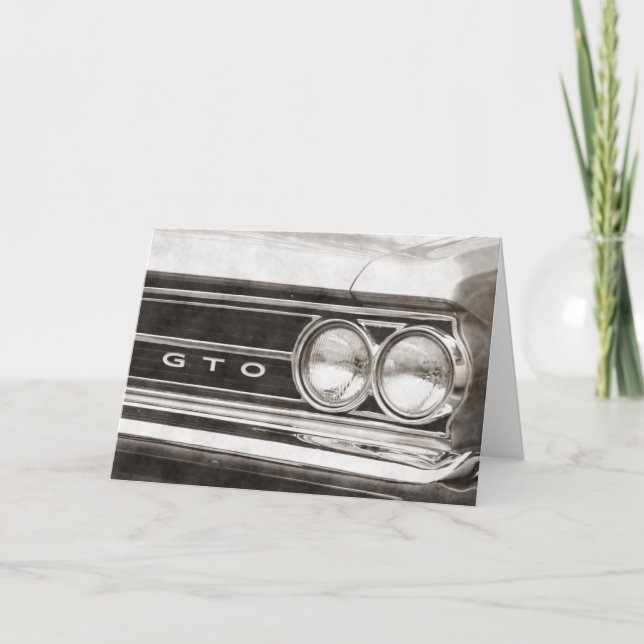 GTO Klassiker-Auto Karte (Vorderseite)