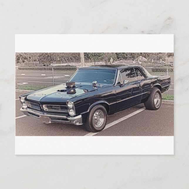 GTO Muscle Car Classic Power HDR Fotos Bilder Postkarte (Vorderseite)