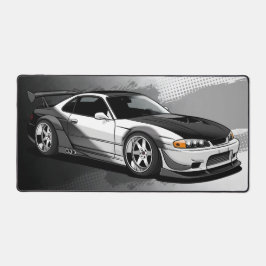 GTO Racing Car, modern, schwarz und weiß Schreibtischunterlage