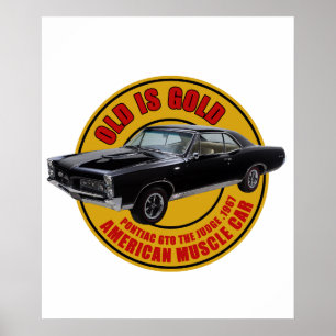 GTO The Judge Amerikanischer Muscle Car Poster