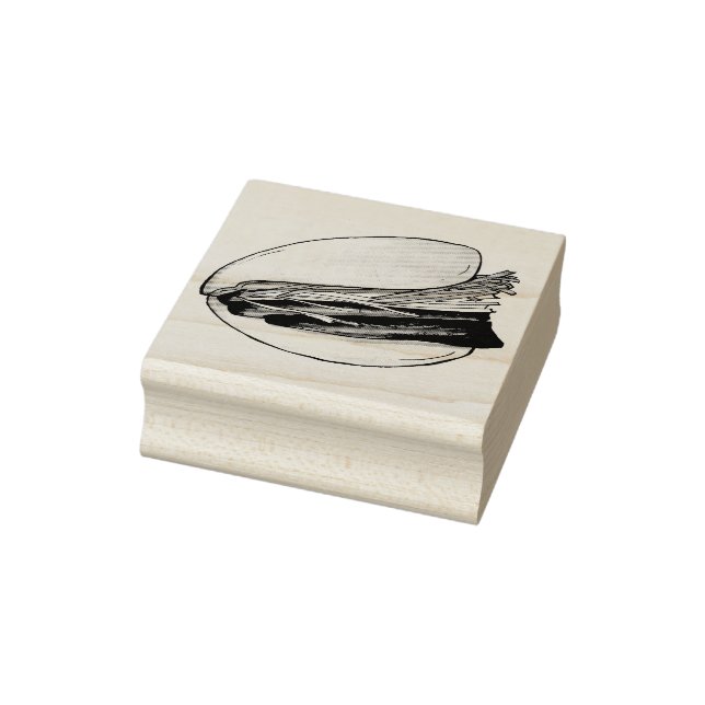 Gua Bao Pork Belly Bun Chinesisch taiwanisches Ess Gummistempel (Stempel)