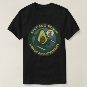 Guac And Roll Samurai Avocado Grafik T-Shirt