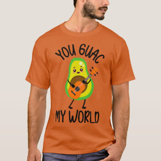 Guac My World Avocado Gitarre spielen T-Shirt