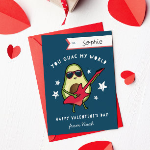 Guac My World Class Valentinstag Card Einladung