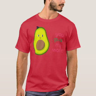 Guac My World Niedlich Avocado Boy Couple Design T-Shirt