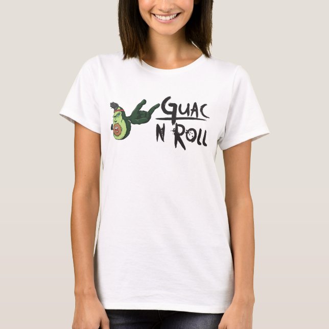 Guac N Roll Women's Long-Sleeve Simple Flowy Top (Vorderseite)