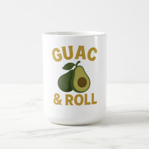 🥑 Guac & Roll - Funny Avocado Feinschmecker T - S Kaffeetasse