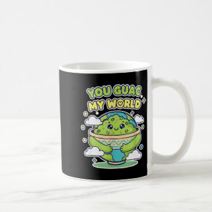 Guac Welt lustiger Lebensmittel-Wortwitz süß kawai Kaffeetasse
