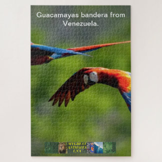 Guacamayas Bandera aus Venezuela Puzzle. Puzzle