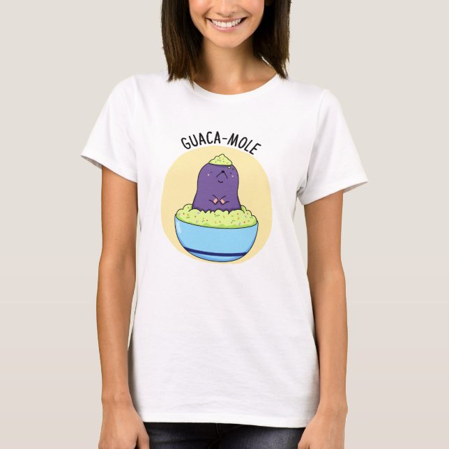 Guacamole Funny Mole in Guacamole Dip Pup T-Shirt (Vorderseite)