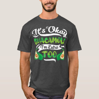 Guacamole Funny Tacos Eating Feinschmecker Avocado T-Shirt