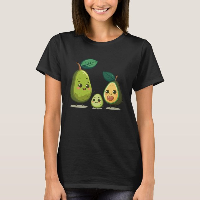 Guacamole Mom Avocado  Vegetarian Vegan Mothers Da T-Shirt (Vorderseite)