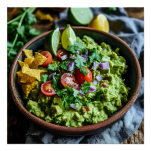 Guacamole Stock Image Poster