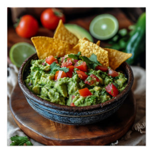 Guacamole Stock Image Poster