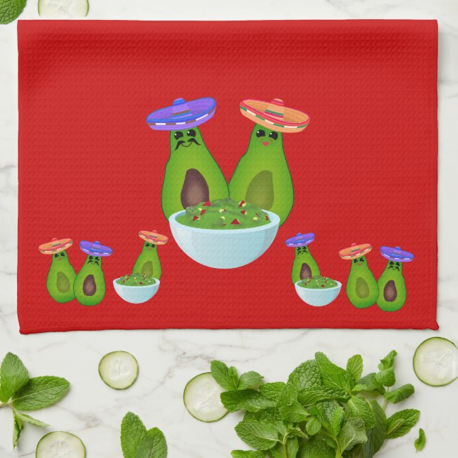 Guacamole-Tag Geschirrtuch (Gefaltet)