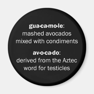 Guacamole Testicles Magnet
