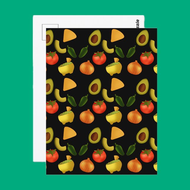 Guacamole und Tortilla-Chips Postkarte (Von Creator hochgeladen)