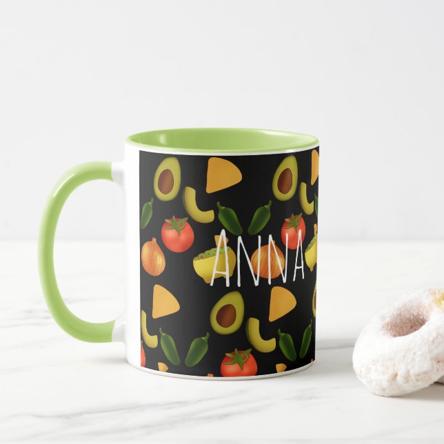 Guacamole und Tortilla-Chips Tasse (Mit Donut)