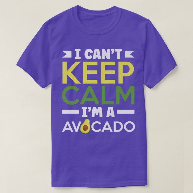 Guacamole Vegan Food Avocado T-Shirt (Design vorne)