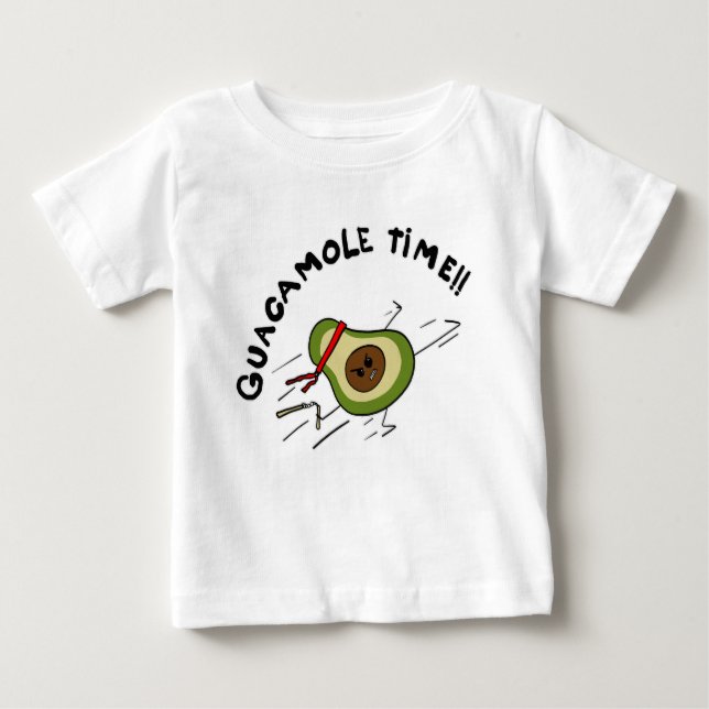 Guacamole-Zeit Baby T-shirt (Vorderseite)