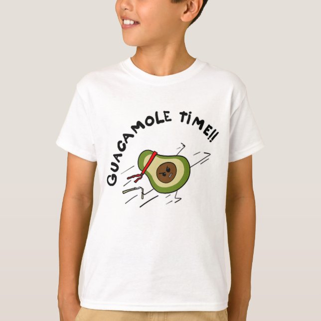 Guacamole-Zeit T-Shirt (Vorderseite)