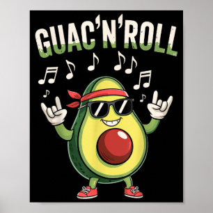 Guac'n'roll Avocadostein Poster