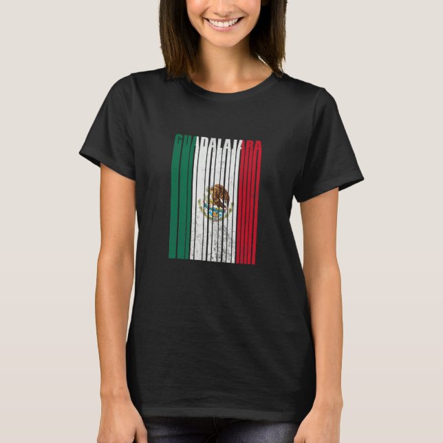 Guadalajara México con Águila Mexicana T-Shirt (Vorderseite)