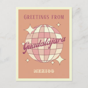 Guadalajara Mexico Retro Vintages Party Postkarte