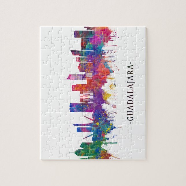Guadalajara Mexico Skyline Puzzle (Vertikal)