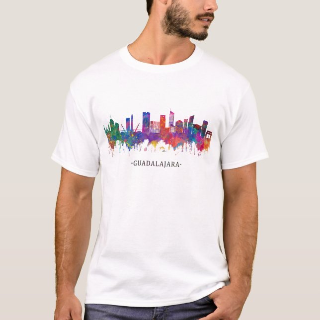 Guadalajara Mexico Skyline T-Shirt (Vorderseite)