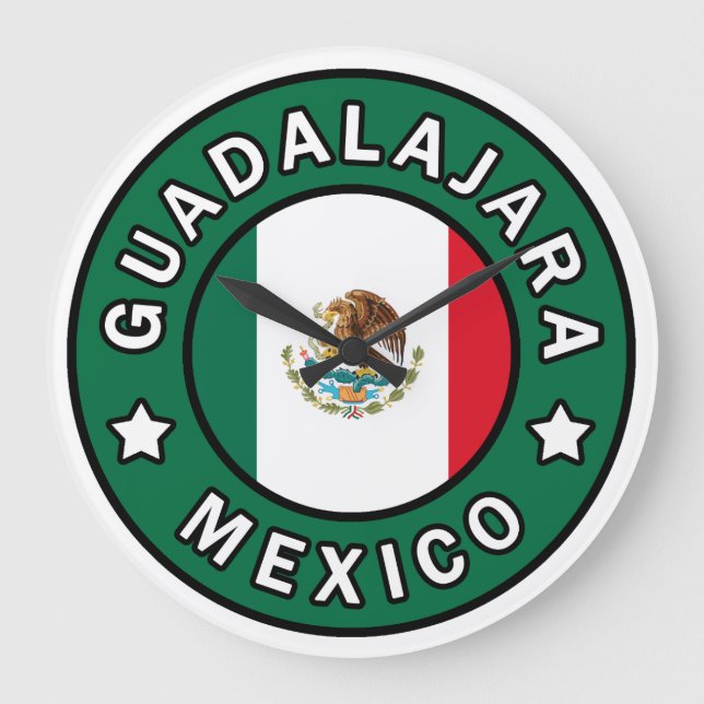 Guadalajara Mexiko Große Wanduhr (Vorderseite)