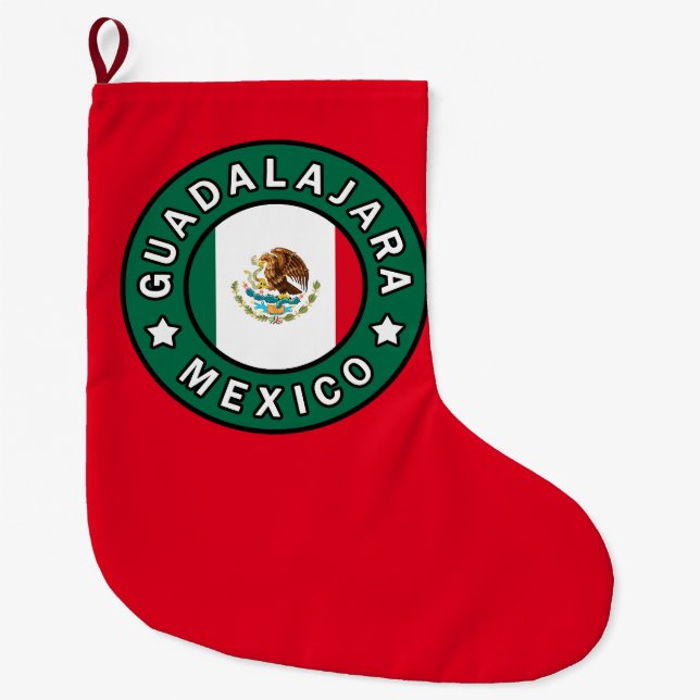 Guadalajara Mexiko Großer Weihnachtsstrumpf (Vorderseite)
