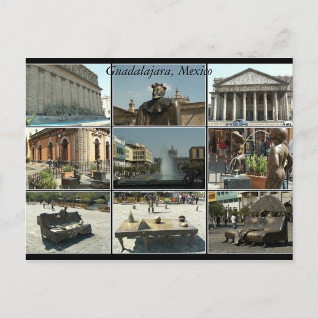 Guadalajara, Mexiko Postkarte (Vorderseite)