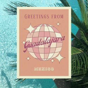 Guadalajara Mexiko Retro Vintage Party Postkarte