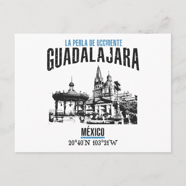 Guadalajara Postkarte (Vorderseite)