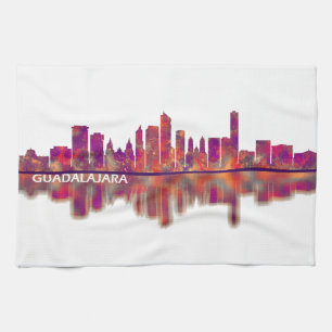 Guadalajara Skyline Geschirrtuch
