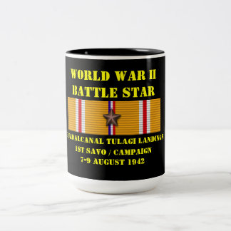 Guadalcanal Tulagi Landings ( 1st Savo ) Kampagne Zweifarbige Tasse