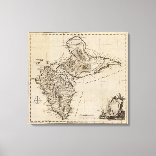 Guadaloupe 2 leinwanddruck (Vorderseite)