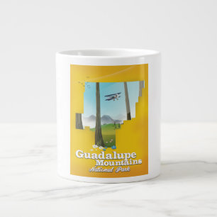 Guadalupe Berge Nationalpark, Texas Karte. Jumbo-Tasse