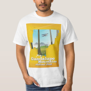 Guadalupe Berge Nationalpark, Texas Karte. T-Shirt
