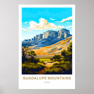 Guadalupe Berge Texas Reisen Print Poster