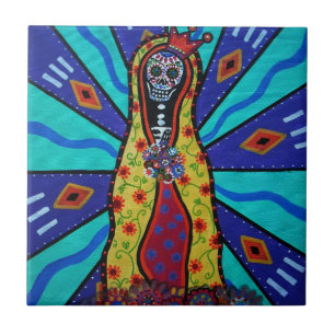Guadalupe Dia de Los Muertos Tiles durch prisarts Fliese